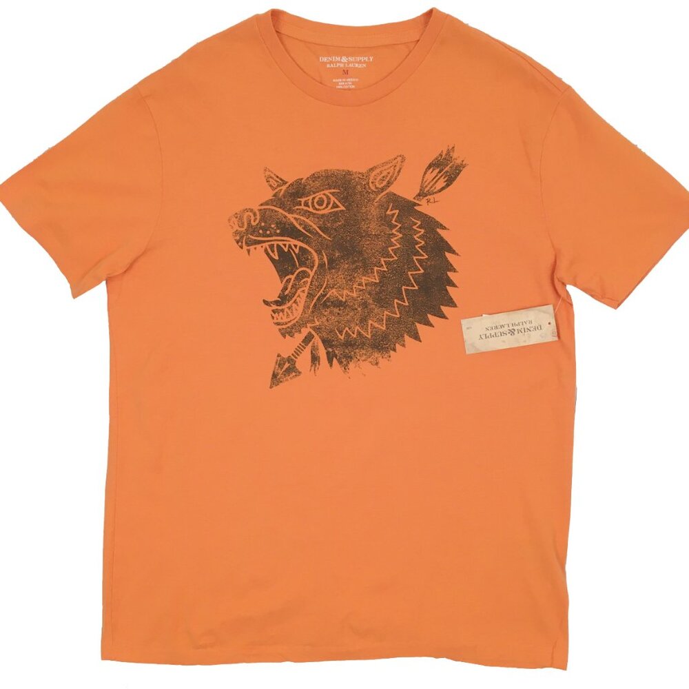 Denim & Supply Ralph Lauren Orange Graphic Tee